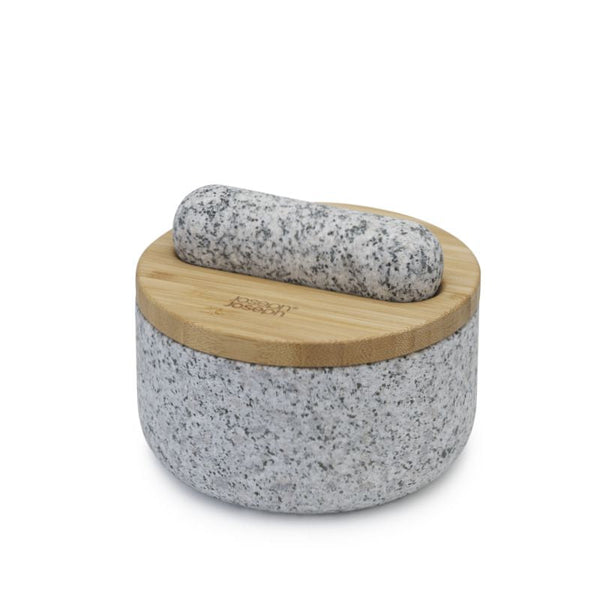 Joseph Joseph Dash Granite Pestle and Mortar with Bamboo Lid