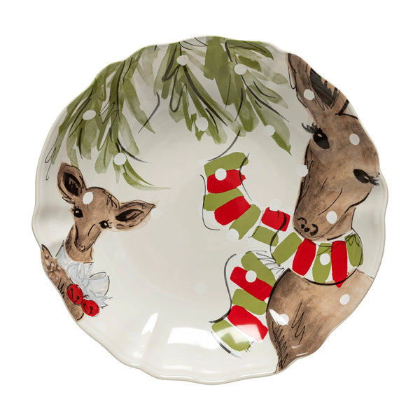 Deer Friends Serving Bowl