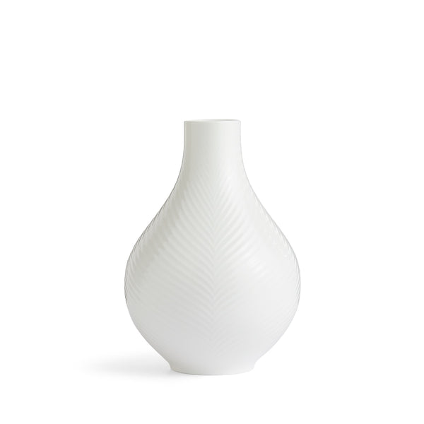 Wedgewood White Folia Bulb Vase